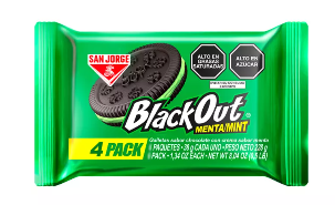 Galleta Black Out Menta x 4 UND